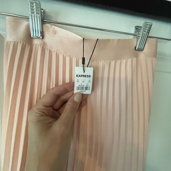 NWT Express High Waisted Pleated MIDI Skirt - Picture 3 of 7